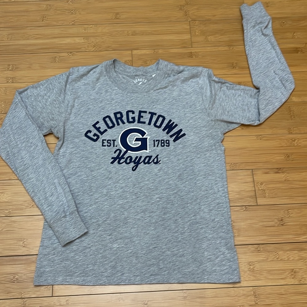 Georgetown Hoyas League Collegiate Wear long sleeves Shirt Heather Gray Women's